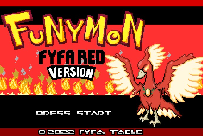 Funymon Fyfa Red background